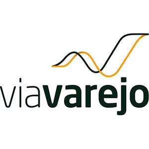 Logo Via Varejo, no site do EIVE, ERP para e-commerce