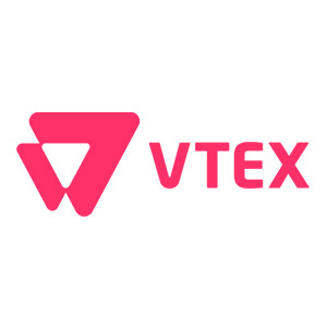 Logo Vtex, no site do EIVE, ERP para e-commerce